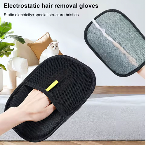 Pet Hair Removal Glove – Double-Sided Grooming Mitt for Cats & Dogs