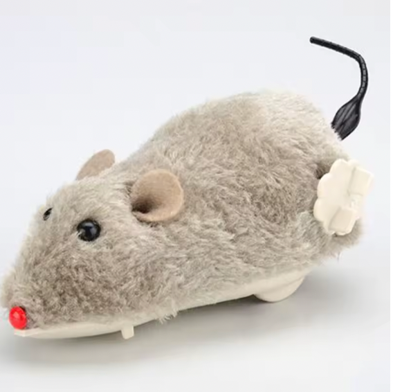 Funny Lifelike Plush Mouse Running Rat Toy for Cats Dogs