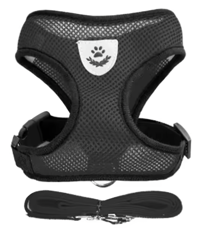 Adjustable Cat & Dog Harness – Comfortable Walking Vest for Small & Medium Pets